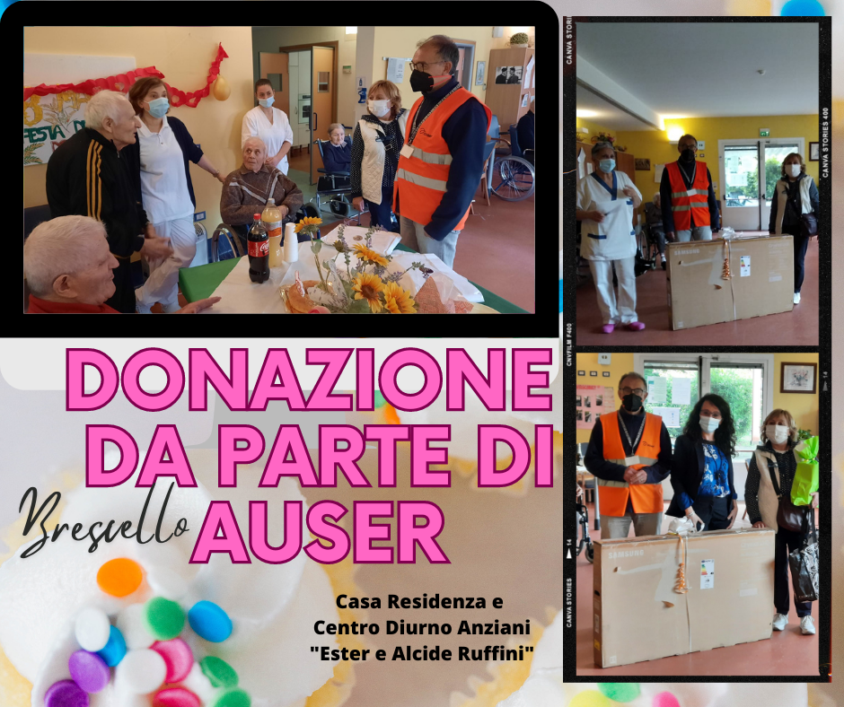 DONAZIONE DI PARTE DI AUSER BRESCELLO