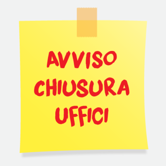 Chiusura Uffici Amministrativi per festività